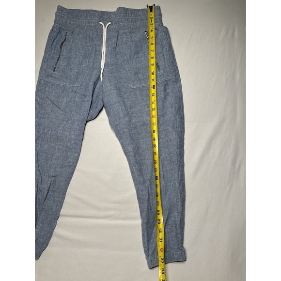 Athleta Cabo Linen Jogger Pants Womens 8 Petite Drawstring Elastic Waist Casual‎ - Picture 6 of 7